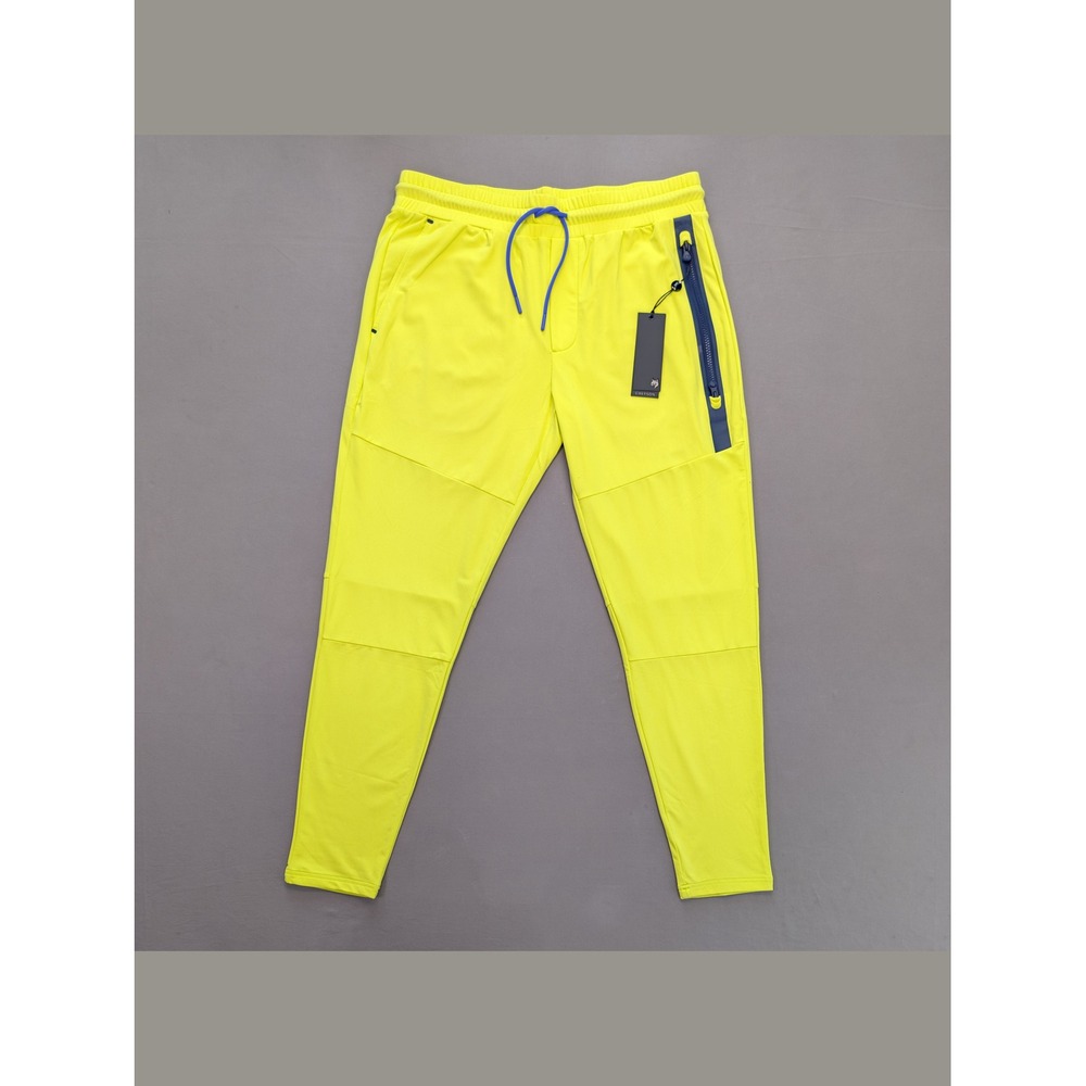 Greyson Sequoia Jogger Neon Yellow Athletic Golf Pants Men's M NWT